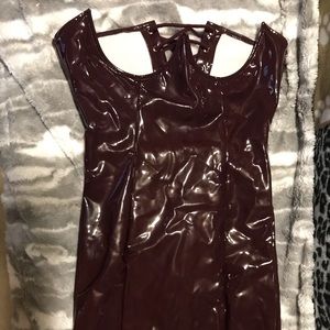 Underwire latex skirt